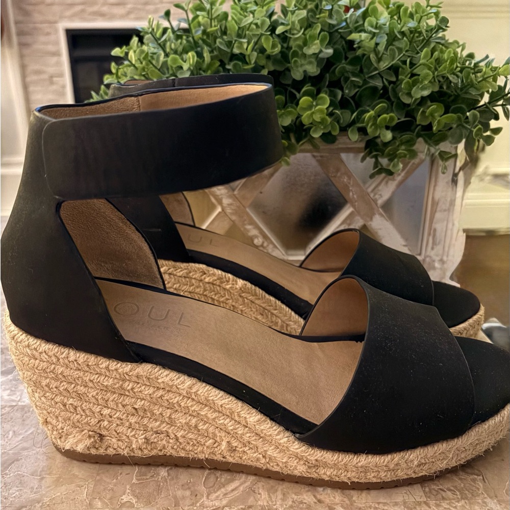 Naturalizer Black Espadrille Sandals. Size 8.5 👋 - Picture 4 of 5